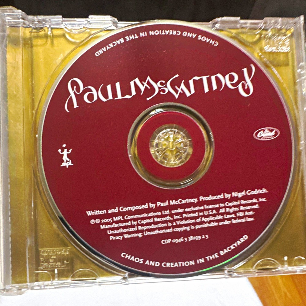 Paul McCartney - Chaos and Creation in the Backyard CD Album 2005 Capitol Rock
